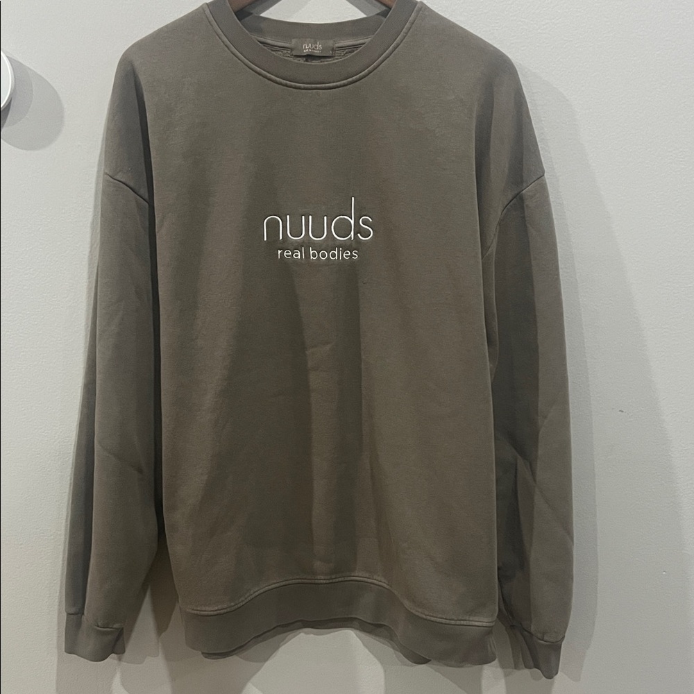 Nuuds Crewneck Sweater in Olive